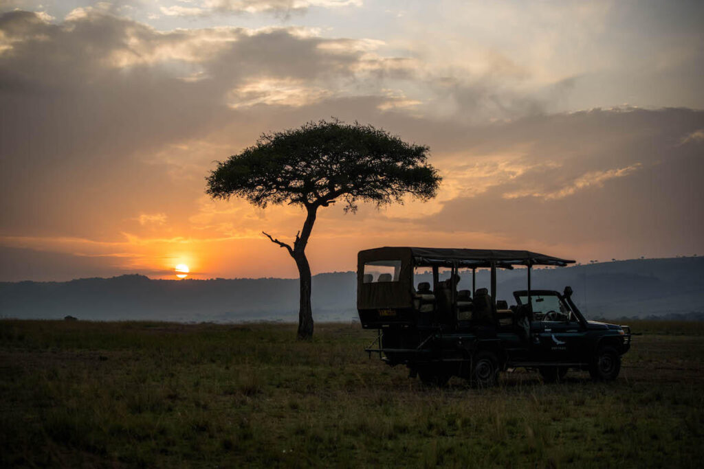 Posta de sol al Masai Mara, Kènia