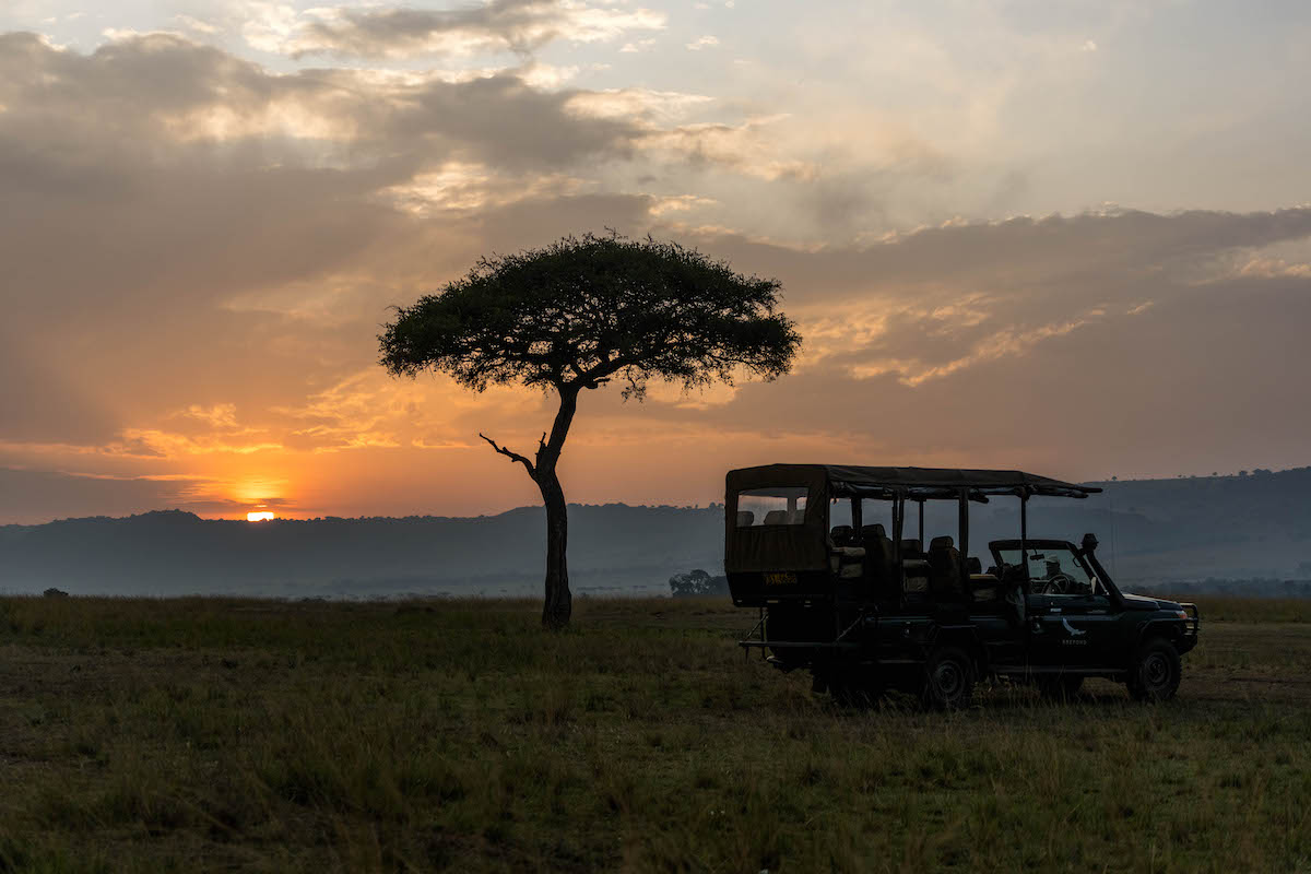 Posta de sol al Masai Mara, Kènia