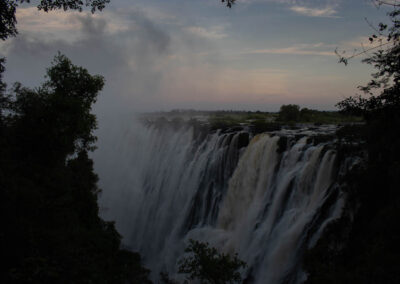 Victoria Falls des de Zàmbia