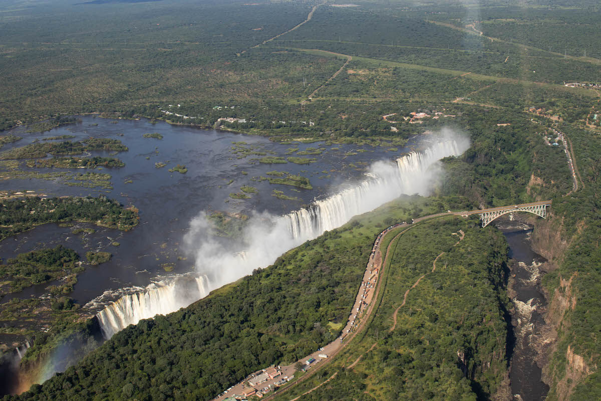 Victoria Falls des de l'helicòpter