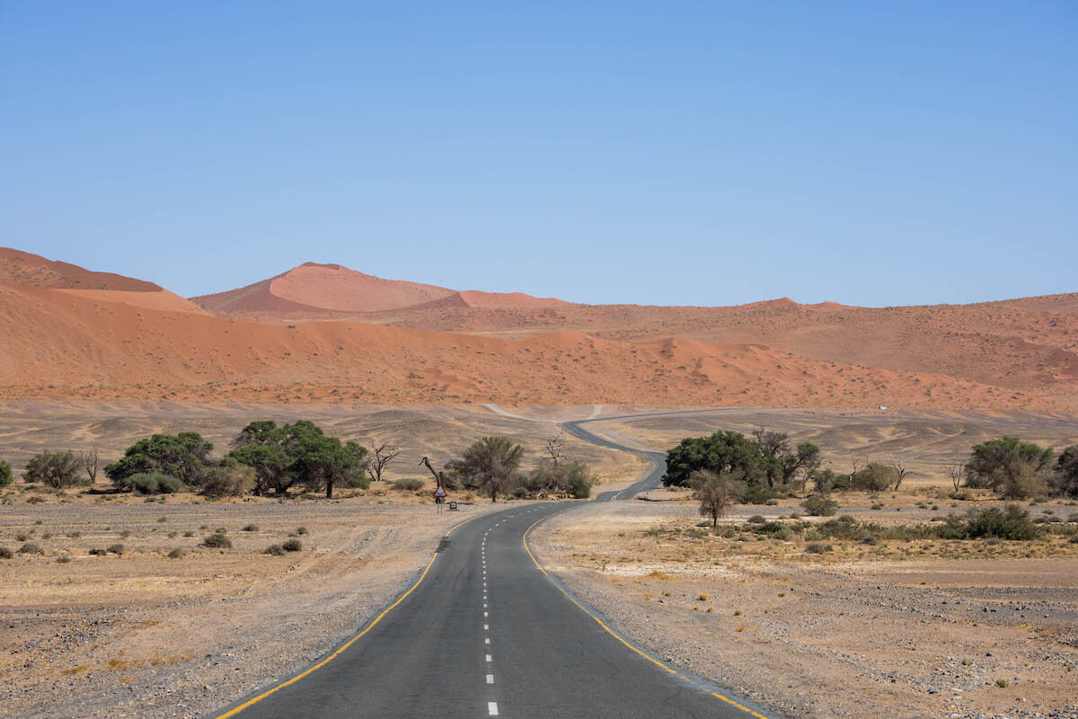 Vistes del namib naukluft a Namíbia